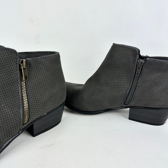 Esprit Tara2 Gray Perforated Ankle Bootie - Picture 9 of 11